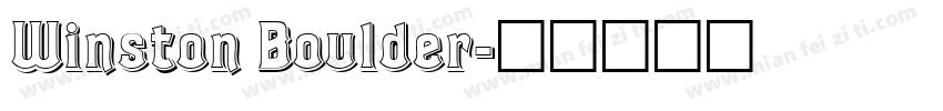 Winston Boulder字体转换
